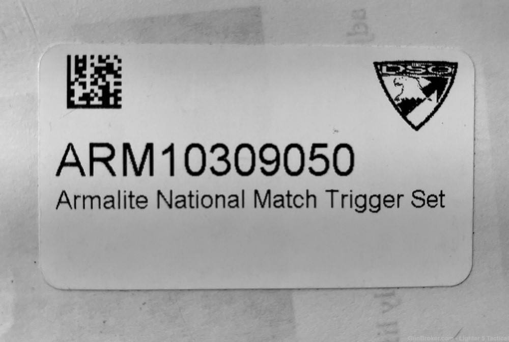 Armalite, National Match, Two Stage Trigger Set with Pins, Factory NEW!-img-2