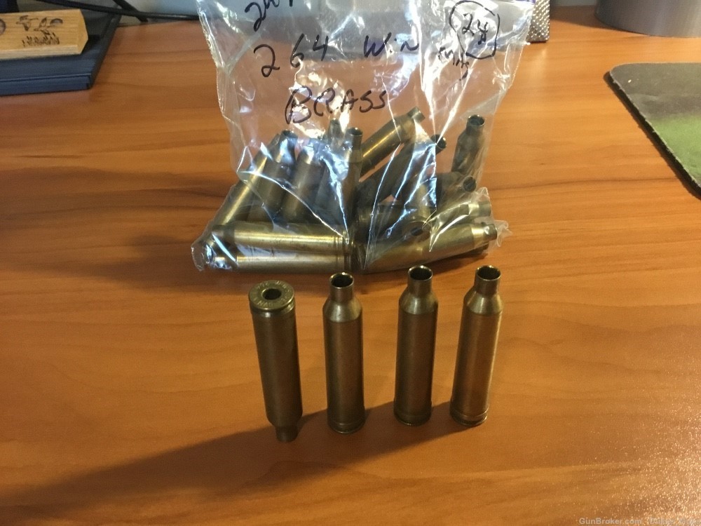 .264 Win.mag Brass - 24 pieces unprimed & unfired (#24)-img-0