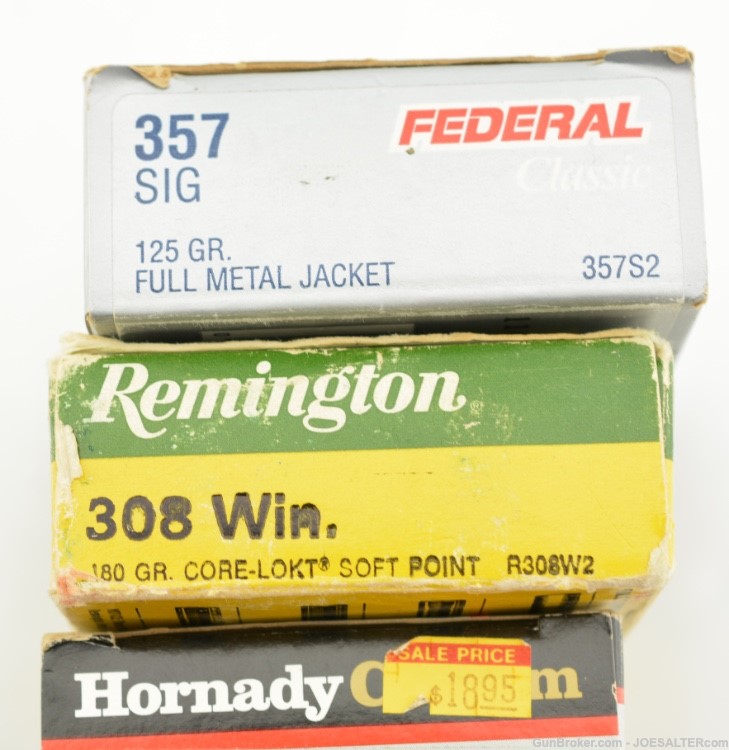Lot of Mixed Ammunition for Rifle and Pistol .30-06 .308 .357 Sig-img-2