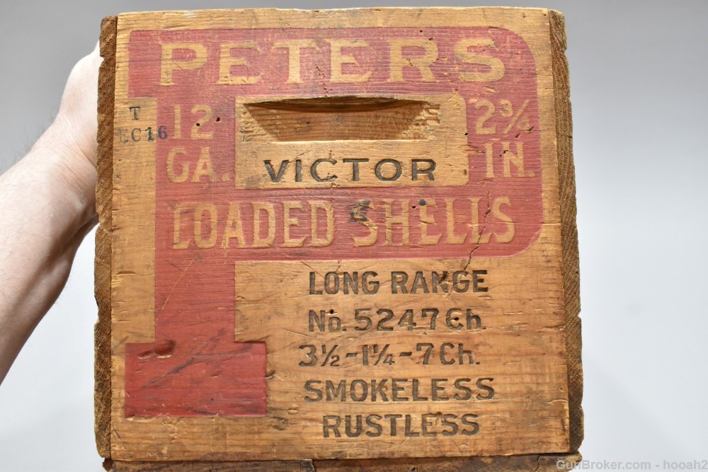 Vintage Peters Cartridge Company Long Range #7 2 3/4" 12 G Wood BOX-img-8