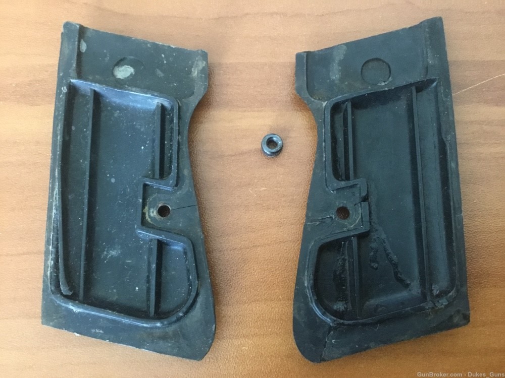 Original set of MKE black handgun grips.    (MKE)-img-1
