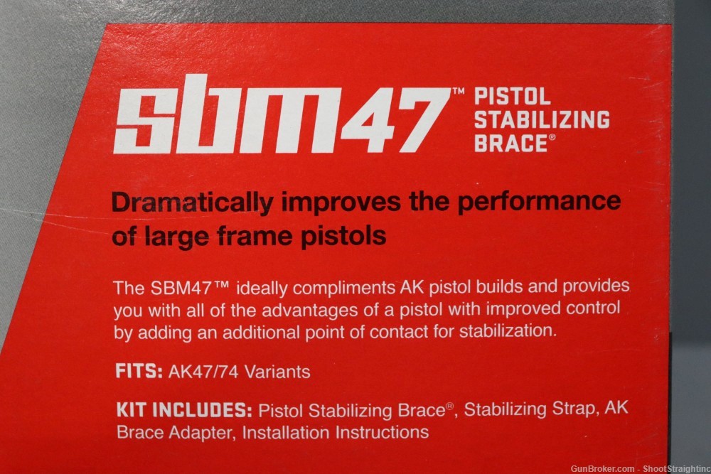 SB Tactical SBM47 Pistol Stabilizing  Brace For AK47 Style Pistols-img-3