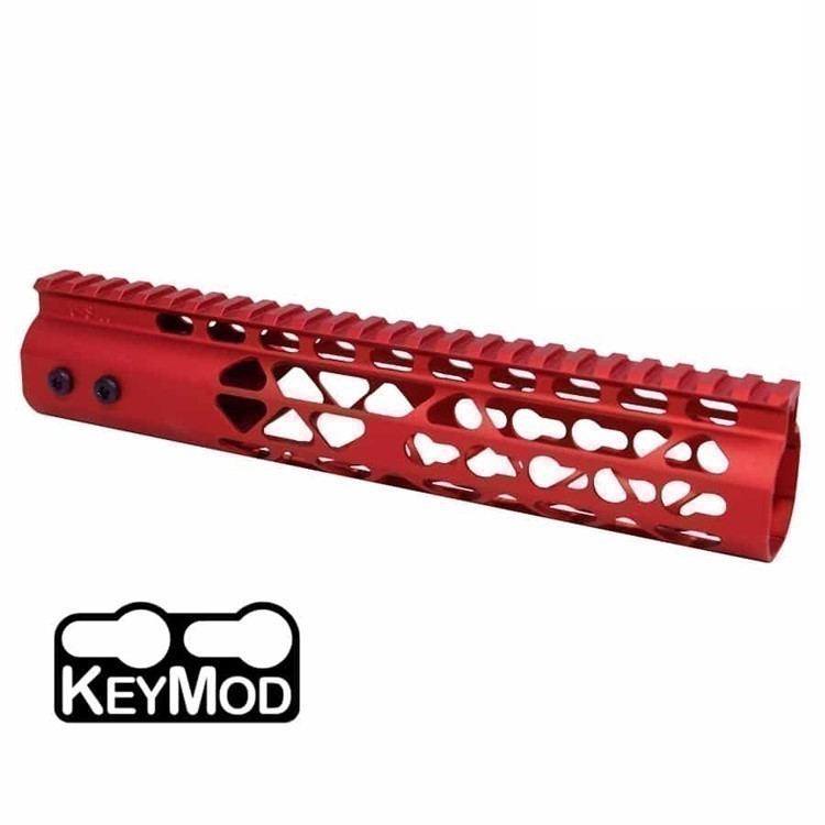 AR-15 Air Lite 10” KeyMod Mono Handguard Red NIB No CC Fees-img-0