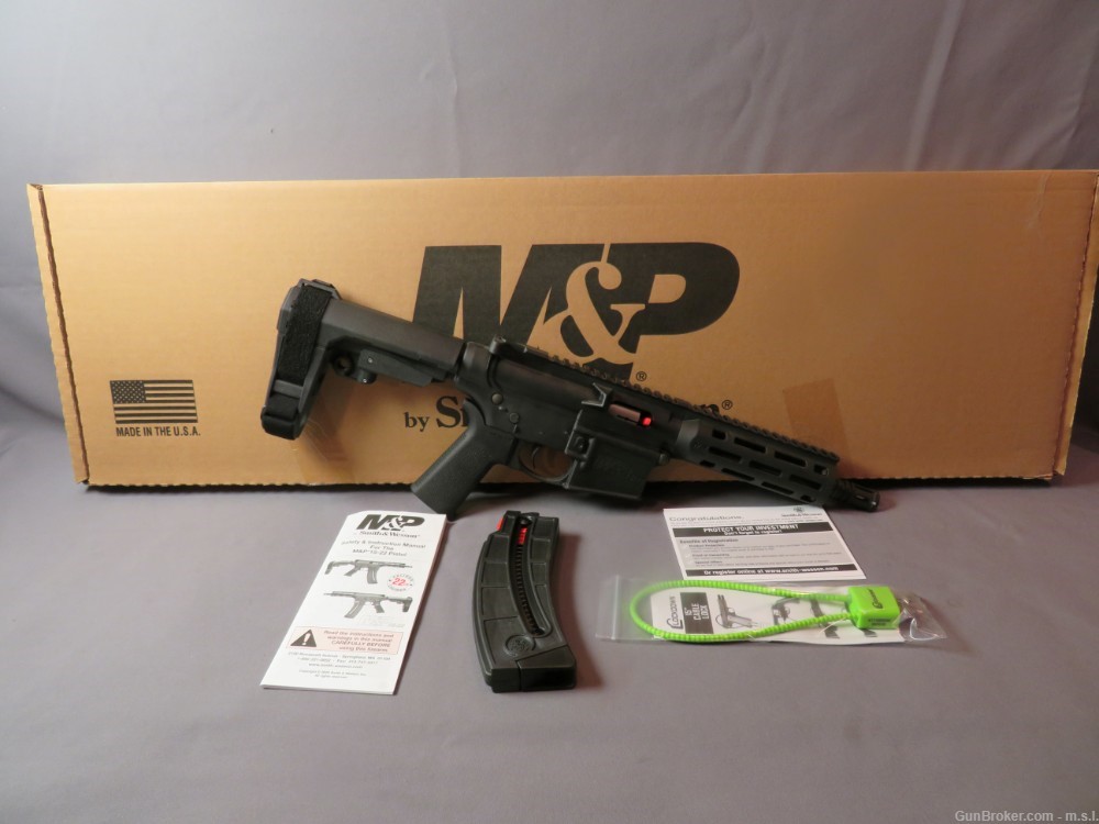 Smith & Wesson M&P 15-22 Pistol with Brace NIB-img-0