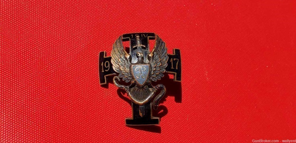 Estonia Commemorative Badge 1917 of  1st Hussar Regiment (Ratsarugemendii) -img-3