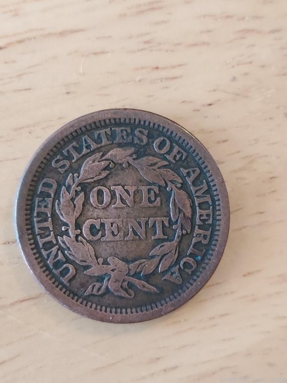 1845 large cent (k1)-img-1