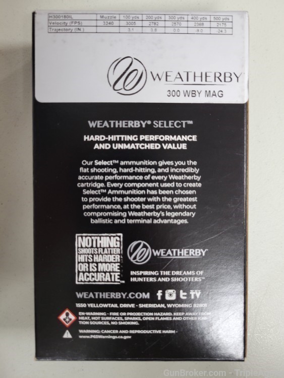 Weatherby Select 300 Weatherby Mag 180gr interlock lot of 40rds -img-2