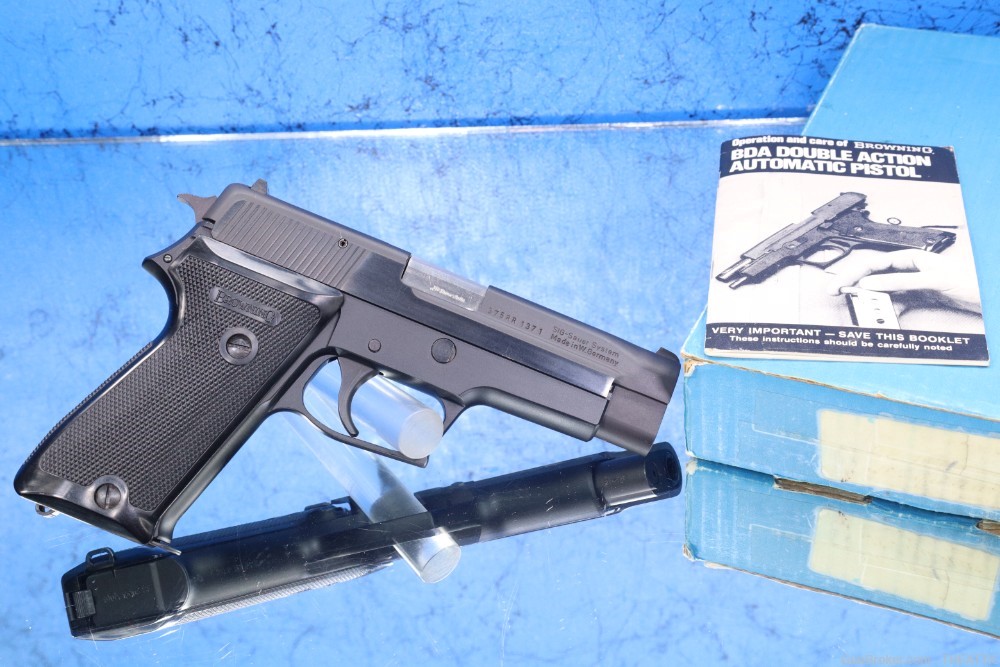 HARD TO FIND SIG SAUER P220 38 SUPER (BROWNING CONTRACT) W/BOX MFG 1977 -img-53