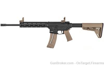 Smith & Wesson M&P 15-22 Sport .22LR FDE Magpul MOE, MBUS, 25+1-img-0