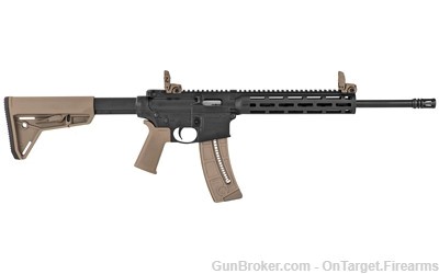 Smith & Wesson M&P 15-22 Sport .22LR FDE Magpul MOE, MBUS, 25+1-img-1