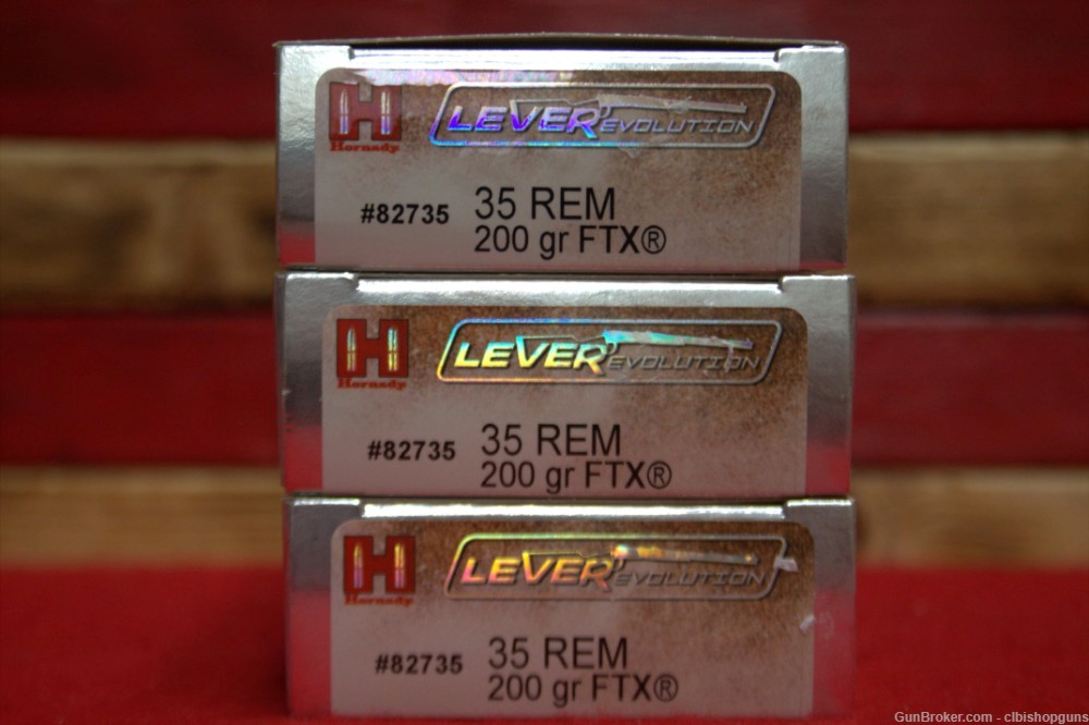 Hornady Lever Evolution 35 Remington 200 Grain 60 Rounds ammo 3 Boxes-img-0
