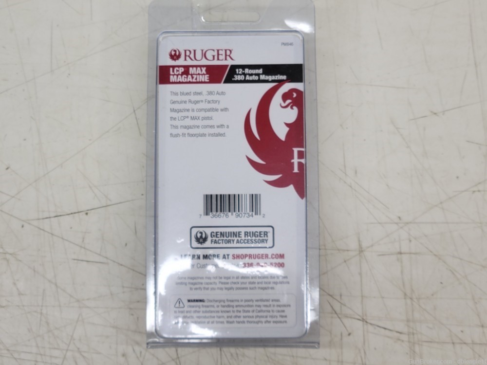 Ruger LCP MAX 12rd .380 Auto Magazine - NEW-img-1