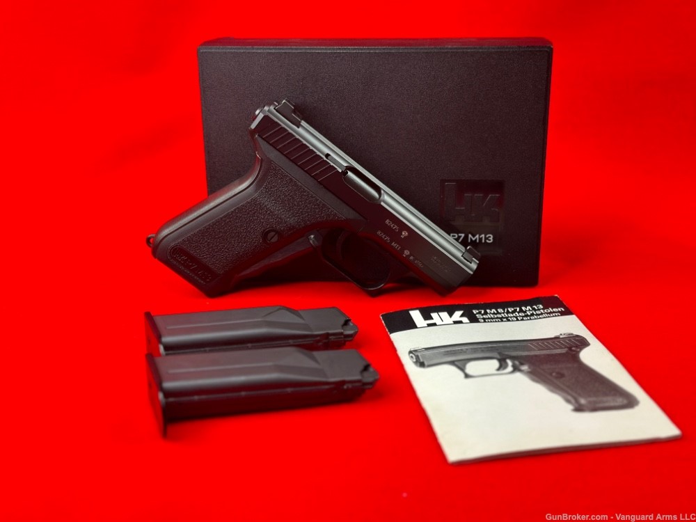 1989 Heckler and Koch P7M13 Semi-Auto Pistol! Made in West Germany!  -img-0