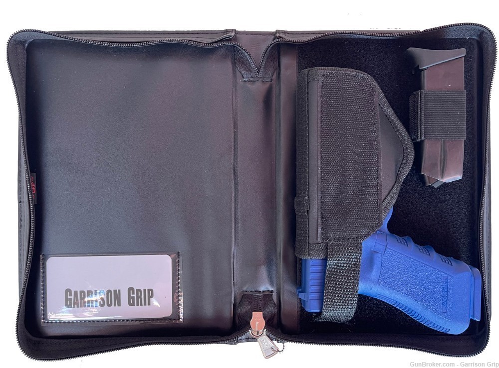 Sustainable Leather Locking Day Planner Gun Case for Large and Medium Guns-img-4