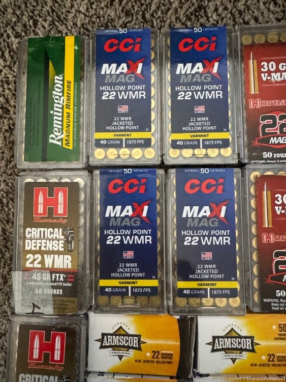 .22 Magnum ammo mixed 1250rds rounds -img-1