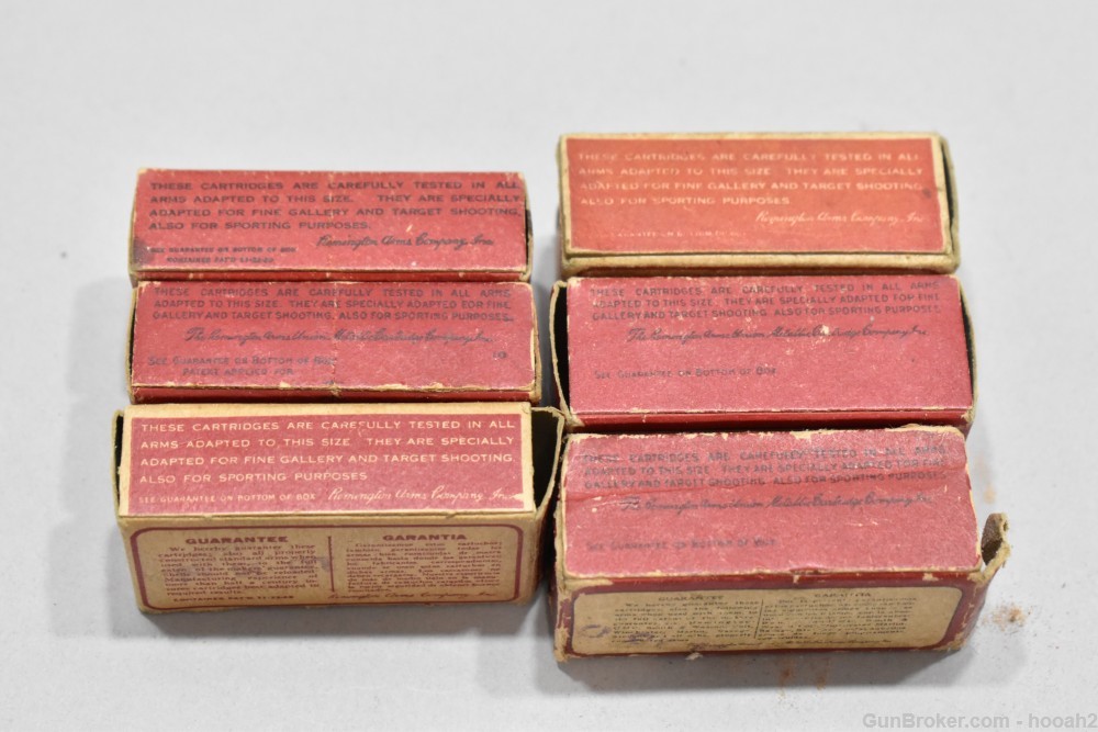 6 Vintage Boxes 247 Rd Remington UMC Lesmok 22 Short & Long ROUGH-img-8