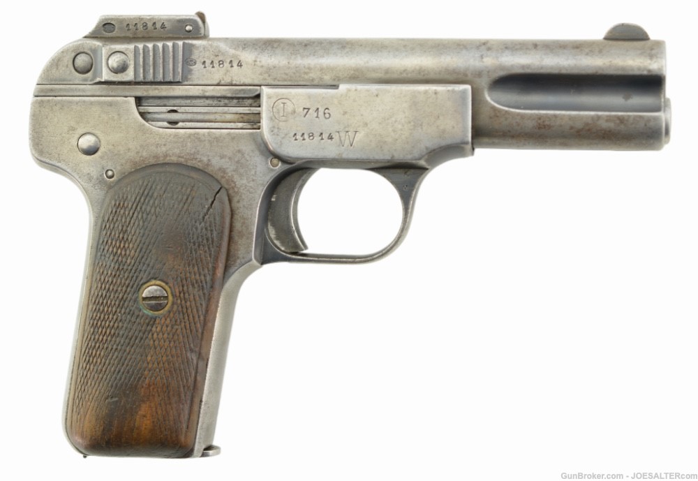 Scarce  Belgian Gendarmerie-Issued Browning Model 1900 Pistol by FN-img-0