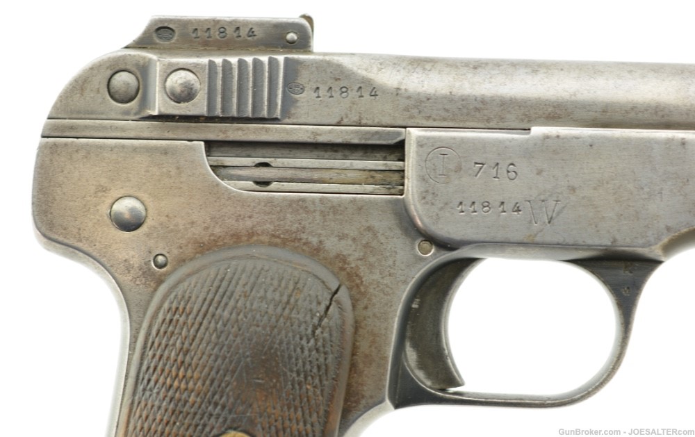 Scarce  Belgian Gendarmerie-Issued Browning Model 1900 Pistol by FN-img-2