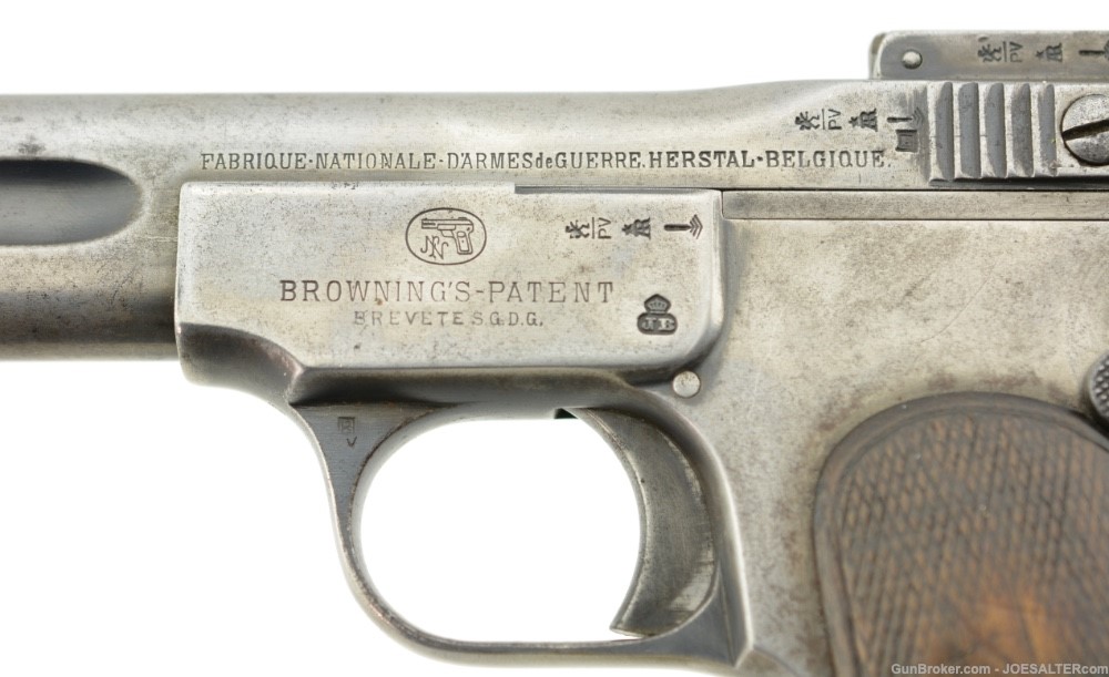 Scarce  Belgian Gendarmerie-Issued Browning Model 1900 Pistol by FN-img-6