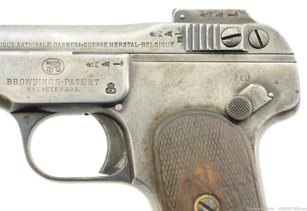 Scarce  Belgian Gendarmerie-Issued Browning Model 1900 Pistol by FN-img-5