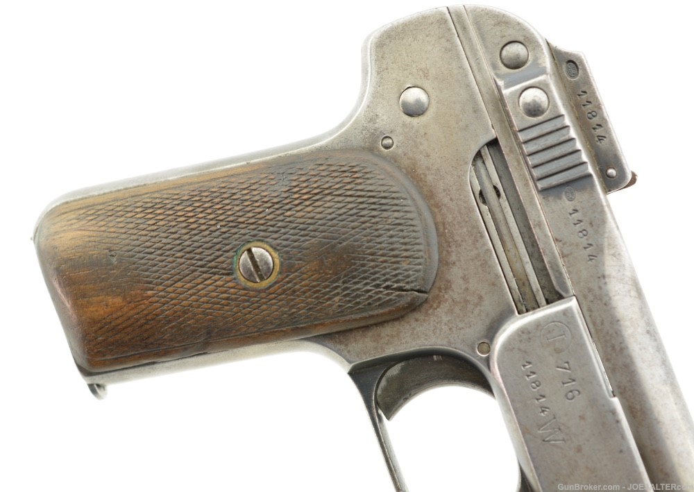 Scarce  Belgian Gendarmerie-Issued Browning Model 1900 Pistol by FN-img-1