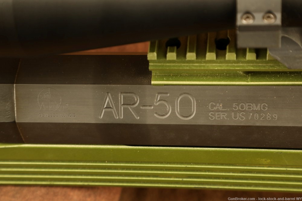 Armalite AR-50 .50 BMG 32” Single Shot Bolt Action Rifle W/ Vortex Scope-img-49