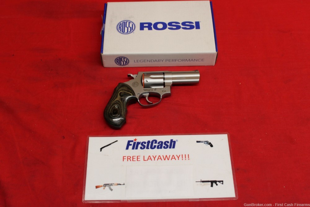 Rossi RP63 Revolver 38spcl/357Mag, Stainless 6rd-img-0