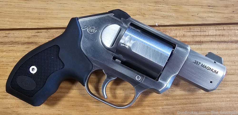 Kimber K6S .357 Magnum Stainless 2.5" Black Rubber SKU 2406969 w/ Box Case -img-2