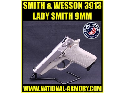 SMITH & WESSON 3913 LS LADY SMITH 9MM 3.5" DA/SA SAFETY S&W STAINLESS STEEL