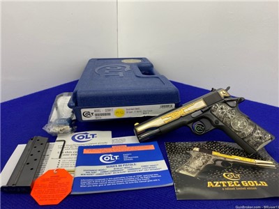 Colt Government TALO Aztec Gold .38 Super Blue *1 OF ONLY 300 EVER MADE*