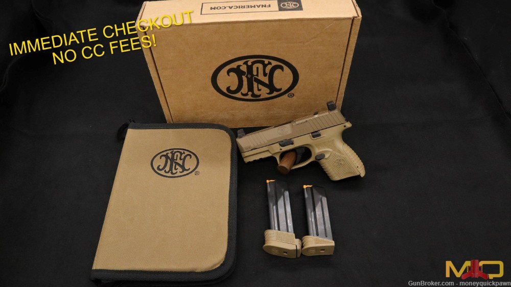 FN 509C 9mm In Case W/ Two Mags Penny Start!-img-0