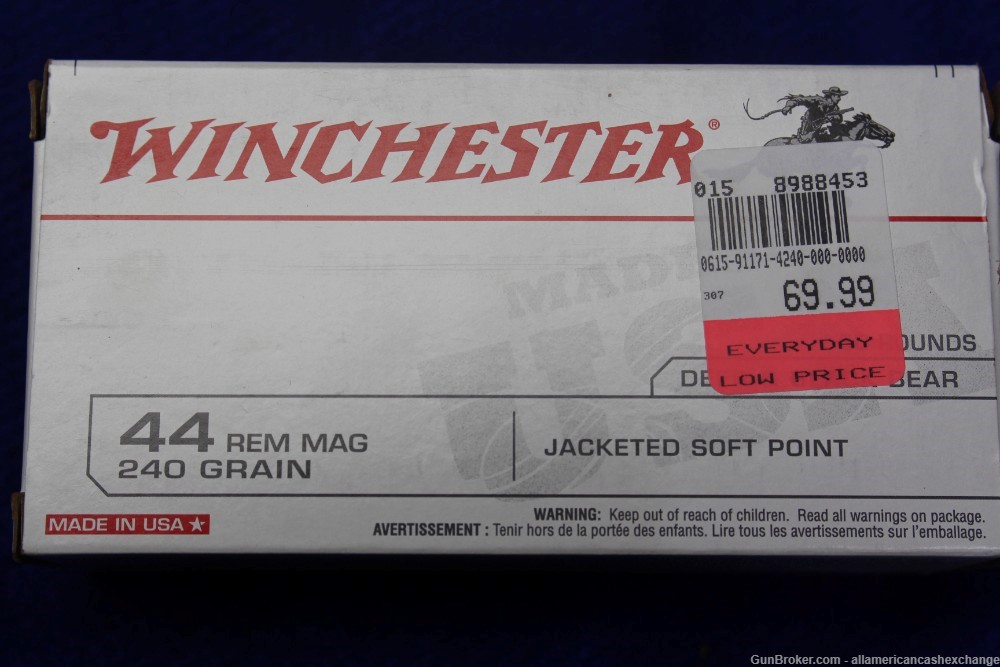 250 Rounds of WINCHESTER Deer & Black Bear Ammo 44 Rem Mag-img-2