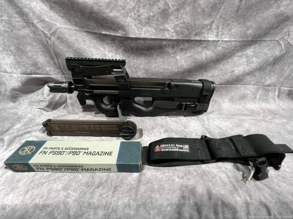 P90 PS90 SBR GREAT SHAPE 5.7X28 THREE 50-RD MAGS! POLICE SURPLUS-img-0