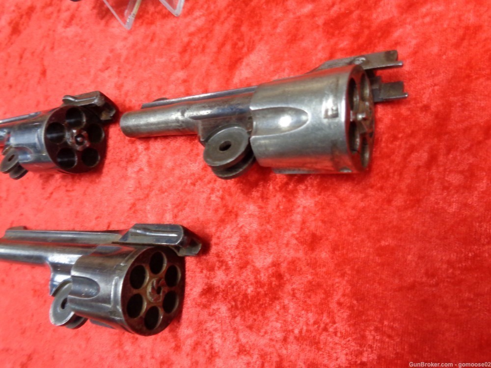3 Hopkins Allen Top Break Revolver Barrel Cylinder Safety Police Auto Eject-img-2