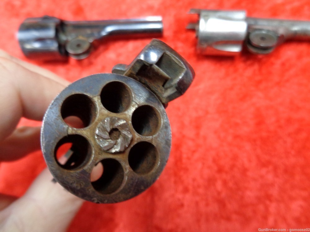 3 Hopkins Allen Top Break Revolver Barrel Cylinder Safety Police Auto Eject-img-20