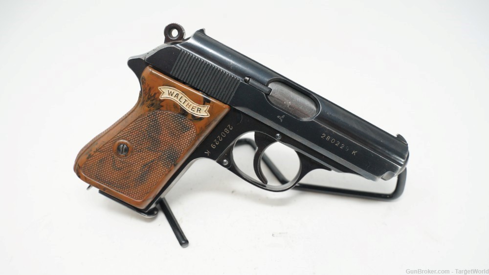 WALTHER PPK .32 ACP 1940 MANUFACTURE BROWN GRIPS (19696)-img-2