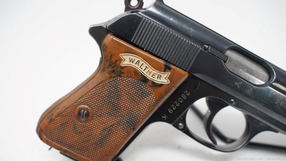 WALTHER PPK .32 ACP 1940 MANUFACTURE BROWN GRIPS (19696)-img-4