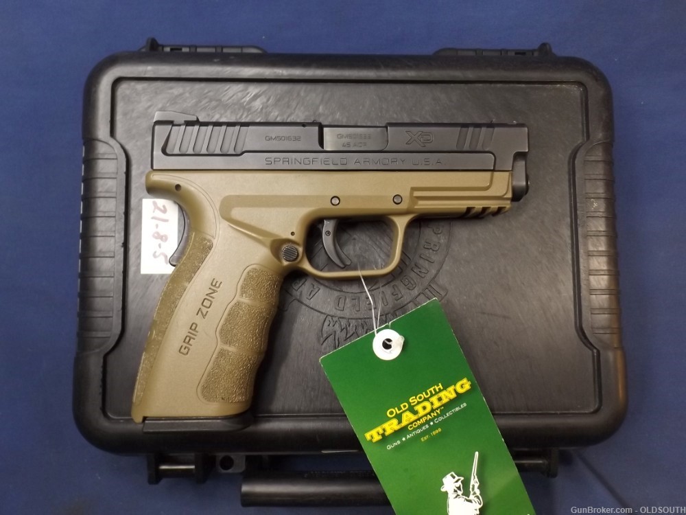 Springfield XD-45 4.0 Mod.2, FDE, 13 RD. Semi-Auto Pistol + Box & 2 Mags-img-1