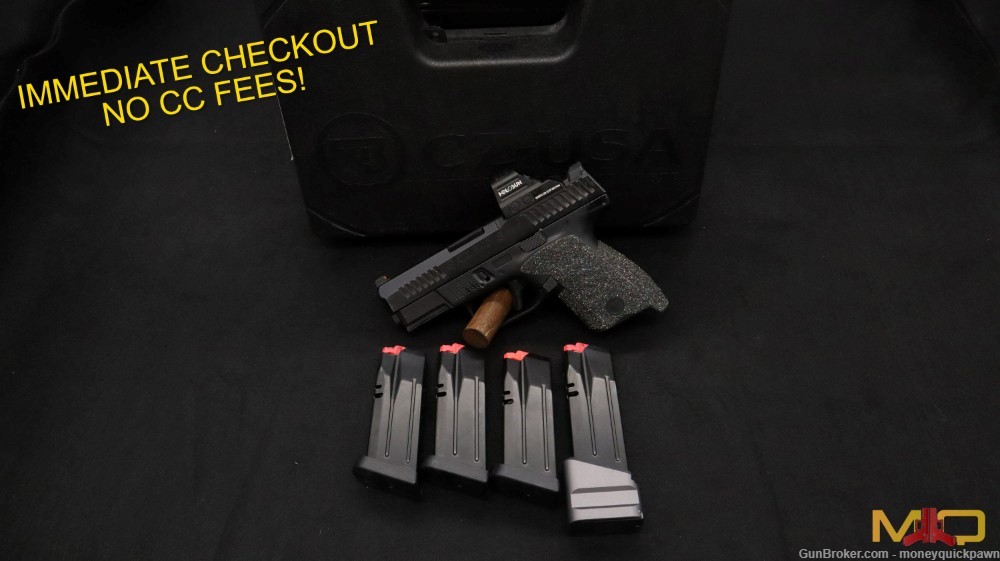 CZ P-10 S 9mm Great Condition In Case W/ Holosun Penny Start!-img-0