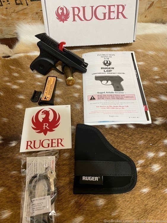 Ruger LCP 380 ACP Factory new with holster black -img-0