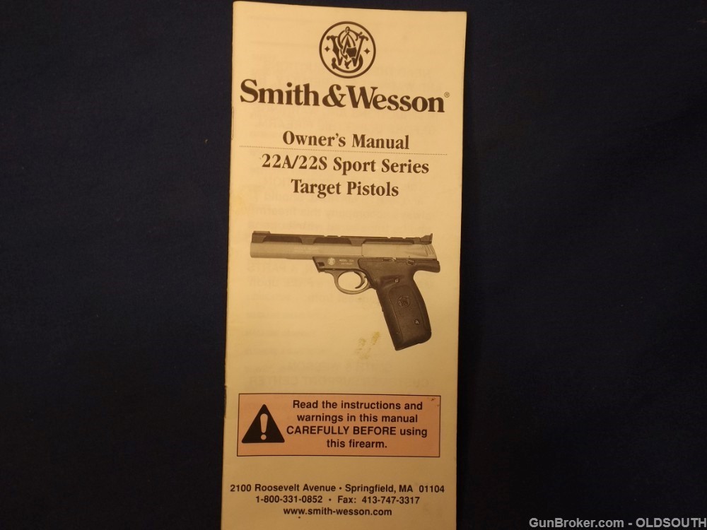 Smith & Wesson Mod 22S-1, 22 LR, 10 Rd. Semi-Auto Pistol w/Box-img-17