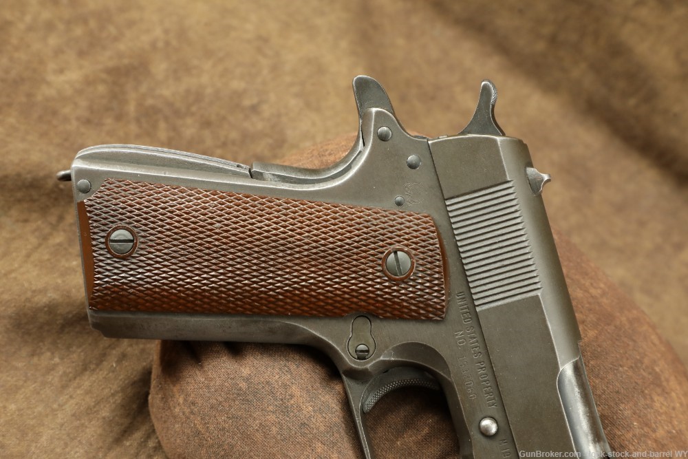 1944 US Army WWII Remington Rand 1911-A1 .45 ACP 5" Semi-Auto Pistol C&R-img-3