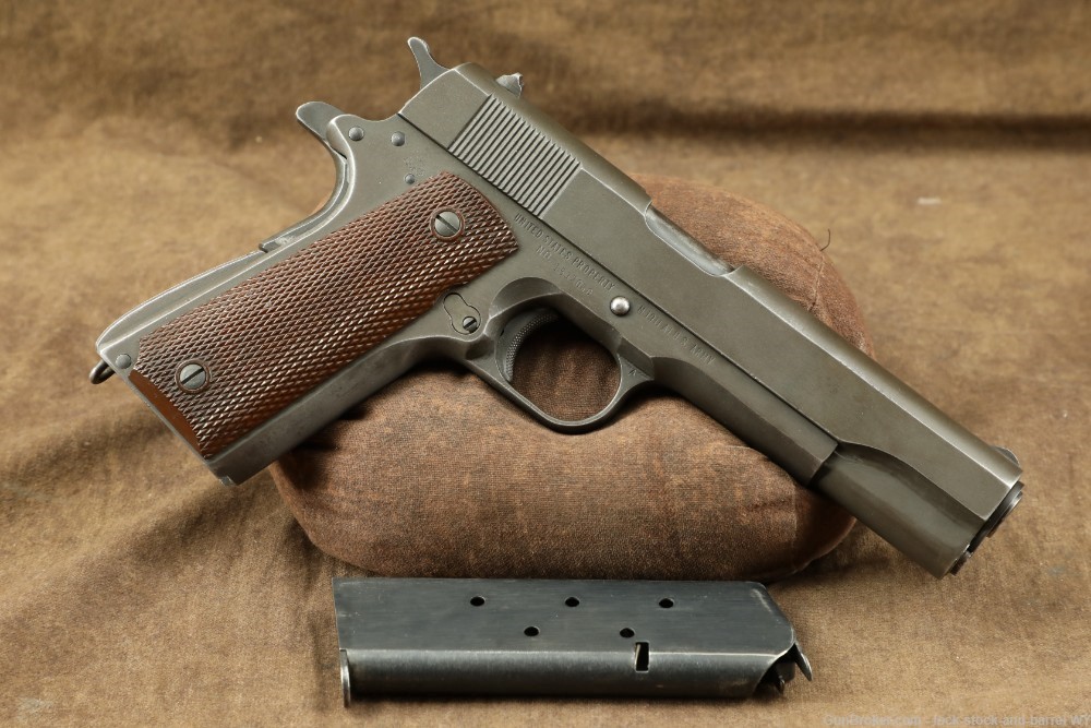 1944 US Army WWII Remington Rand 1911-A1 .45 ACP 5" Semi-Auto Pistol C&R-img-2