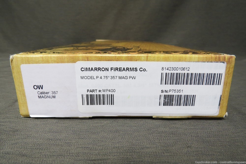 Cimarron Uberti Model P PW .357 mag 4.75" SA Revolver MP400 357-img-11