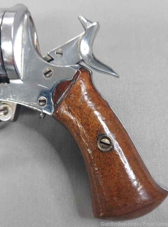 Used Civil War Vintage Belgian Lefaucheux 8mm Pinfire Revolver-img-2