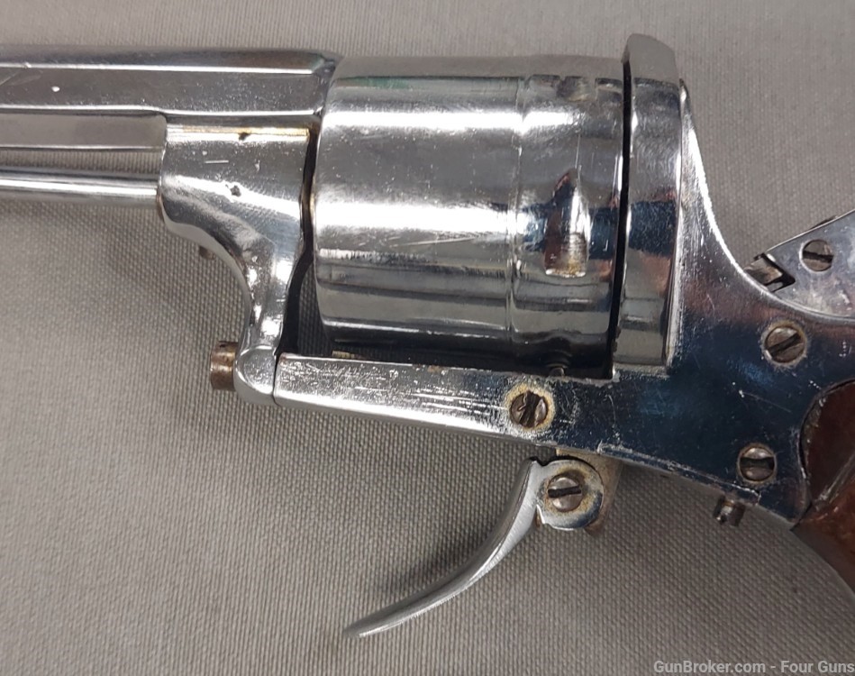 Used Civil War Vintage Belgian Lefaucheux 8mm Pinfire Revolver-img-3