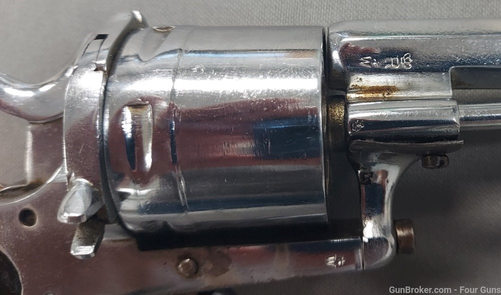 Used Civil War Vintage Belgian Lefaucheux 8mm Pinfire Revolver-img-11