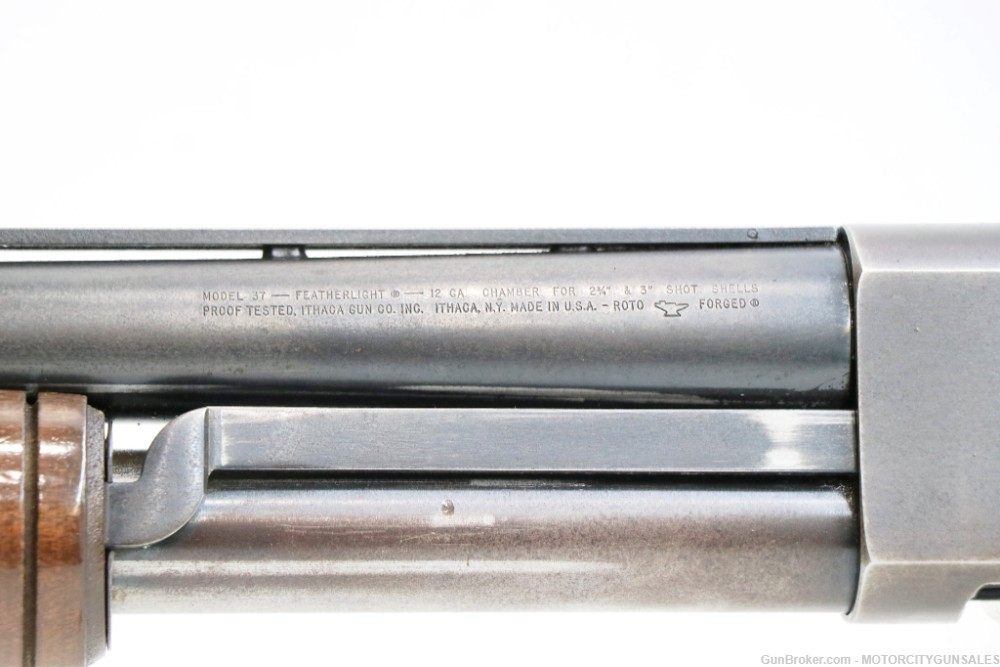 Ithaca Model 37 Featherlight 12GA Pump-Action Shotgun 27.5"-img-4