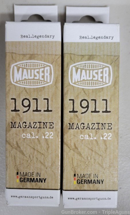 Blue Line Mauser 1911 22lr 10rd factory magazine lot of 2-img-0