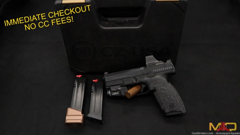 CZ P-10C 9mm In Case With Holosun Great Condition Penny Start!-img-0